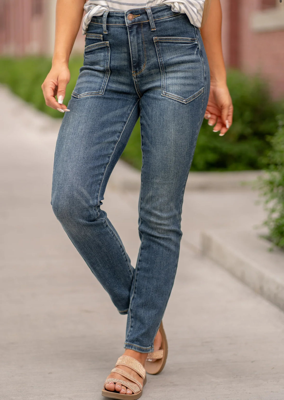 Front Pocket High Waist Skinny Jeans - Judy Blue