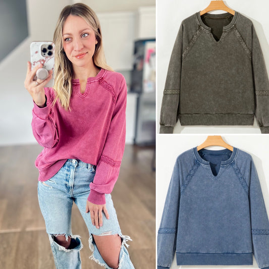 Vintage Dahlia Pullover