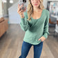 Serene Scoop Neck Long-sleeve in Olive