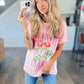 Flower Market Tee in Blush