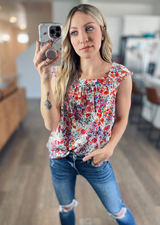 Sweet Soirée Floral Blouse