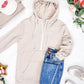 Pixie Pocket Halfzip Hoodie - Oatmeal