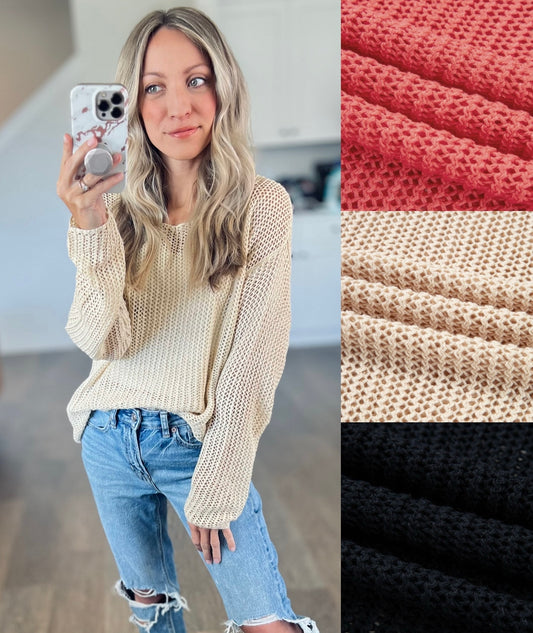 Cal Hollow Knit Top