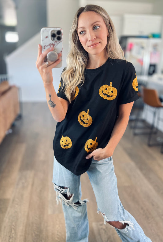 Sparkle Pumpkin Tee