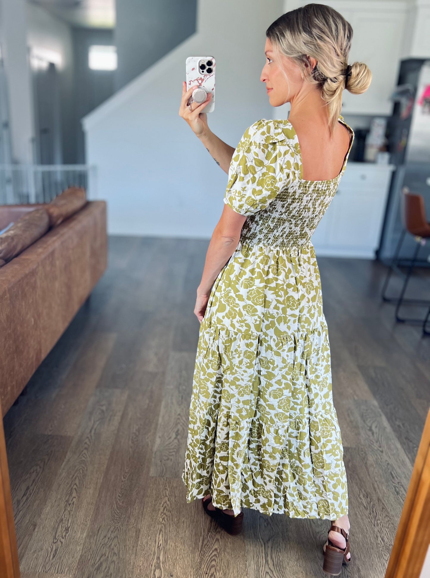 Jillian Smocked Floral Dress
