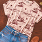 Desert Lands Tee in Rust