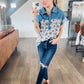 Kenna Chambray Floral Top