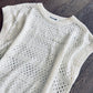*free ship today* Ivory Hollow Knit Sweater
