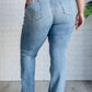 Mid Rise Clean Bootcut Jeans - Judy Blue