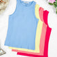 Tara Ribbed Tank - Coral