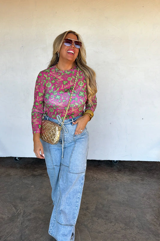 PREORDER: Lucky Mesh Top // eta Feb