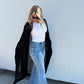Kendall Open Knit Long Cardi Preorder