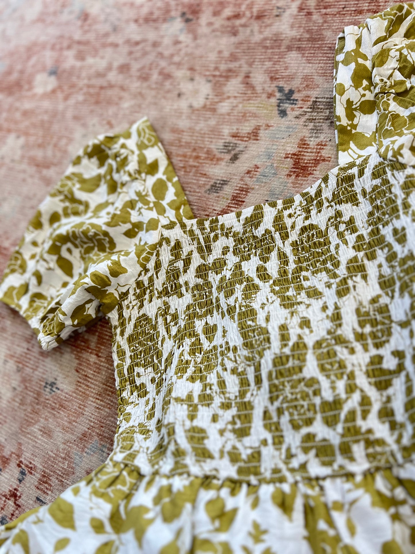 Jillian Smocked Floral Dress