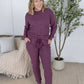 Corrine Ribbed Pullover Top - Plum