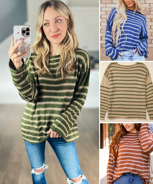 Right This Way Stripe Sweater