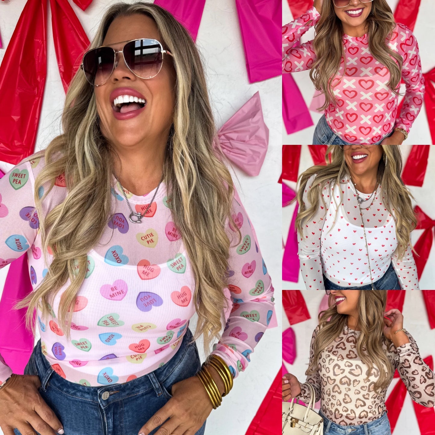 PREORDER: Valentine's Mesh Top // eta Jan