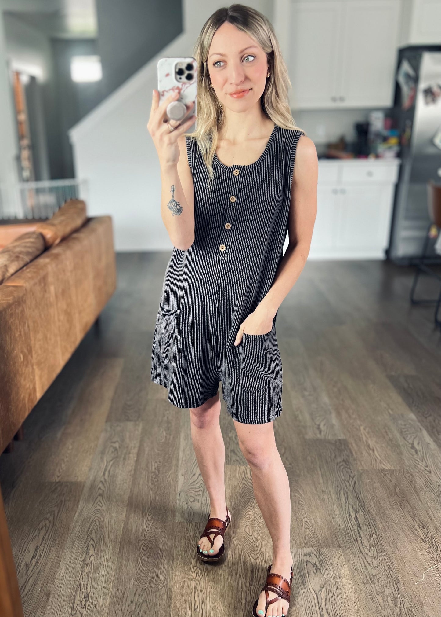 Jess Ribbed Romper