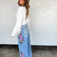 PREORDER: Eva Floral Embroidered Jeans // eta early May