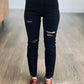 Marion Distressed Cropped Denim - Zenana