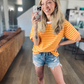 SHIPS FREE TODAY // Easy Days Striped Relaxed Tee