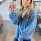 *free ship today* LIMITED Sail Blue Fleece