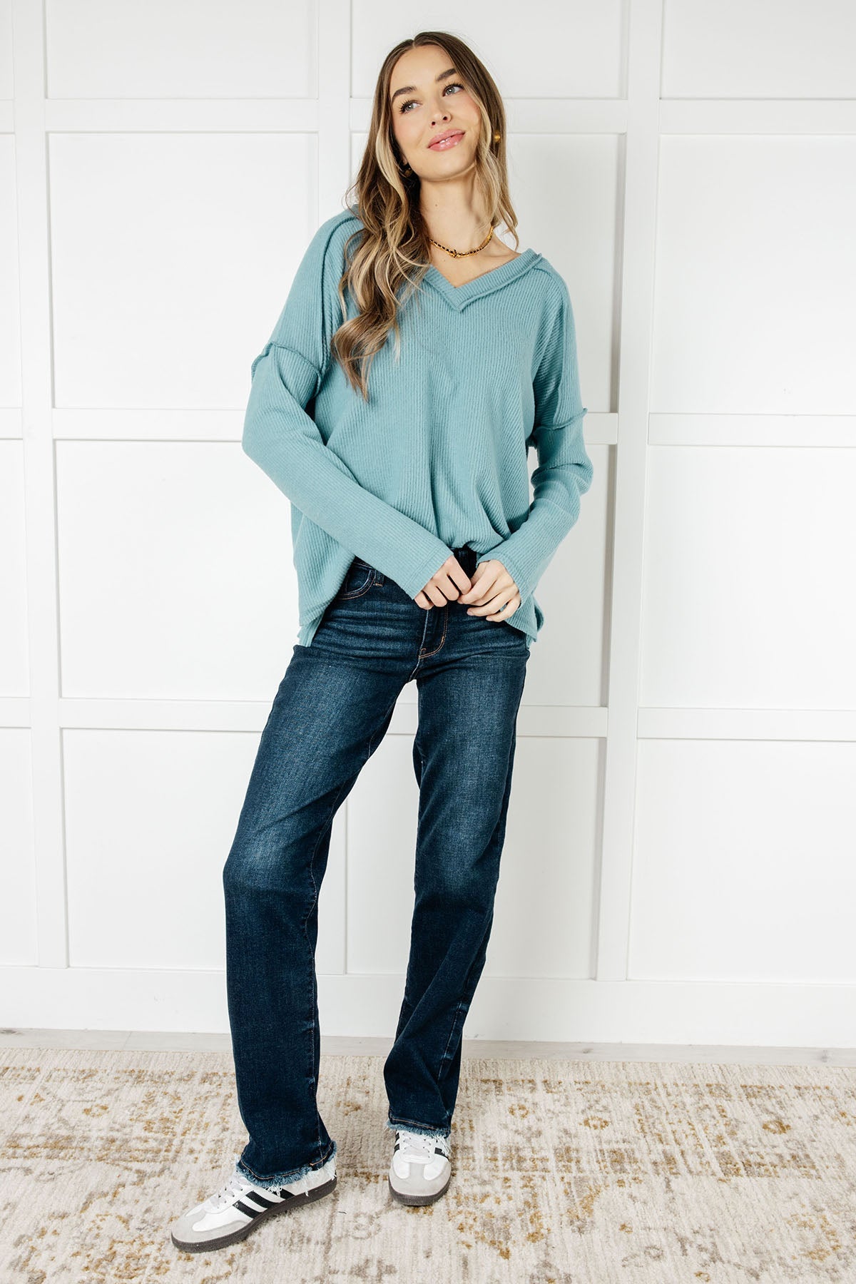 Emmalou Basic in Dusty Teal