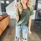 Easton Lace Top in Olive