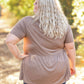 Sarah Ruffle Short Sleeve - Mocha FINAL SALE