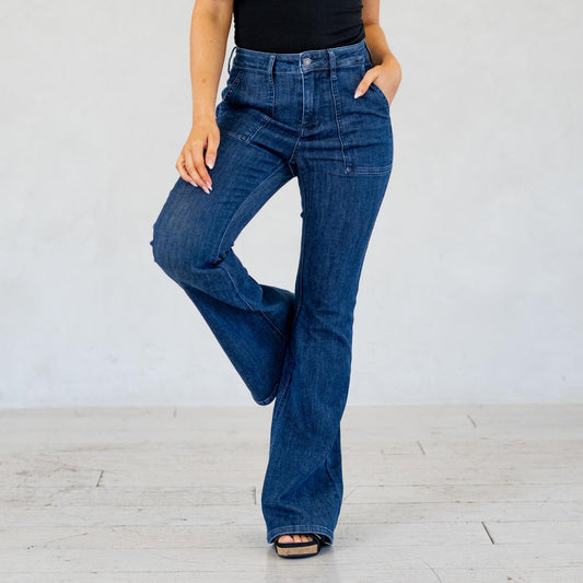 Reese High Waist Flare Jeans - Judy Blue