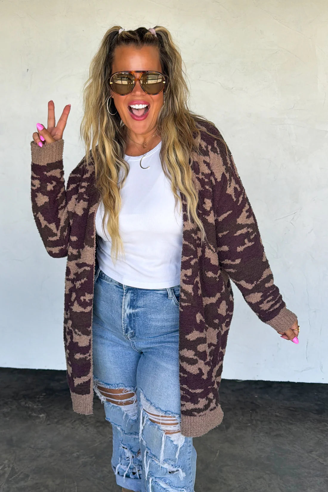 PREORDER: Camo Cloud Cardigan // eta Sept