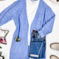 Madison Cozy Cardigan - Blue