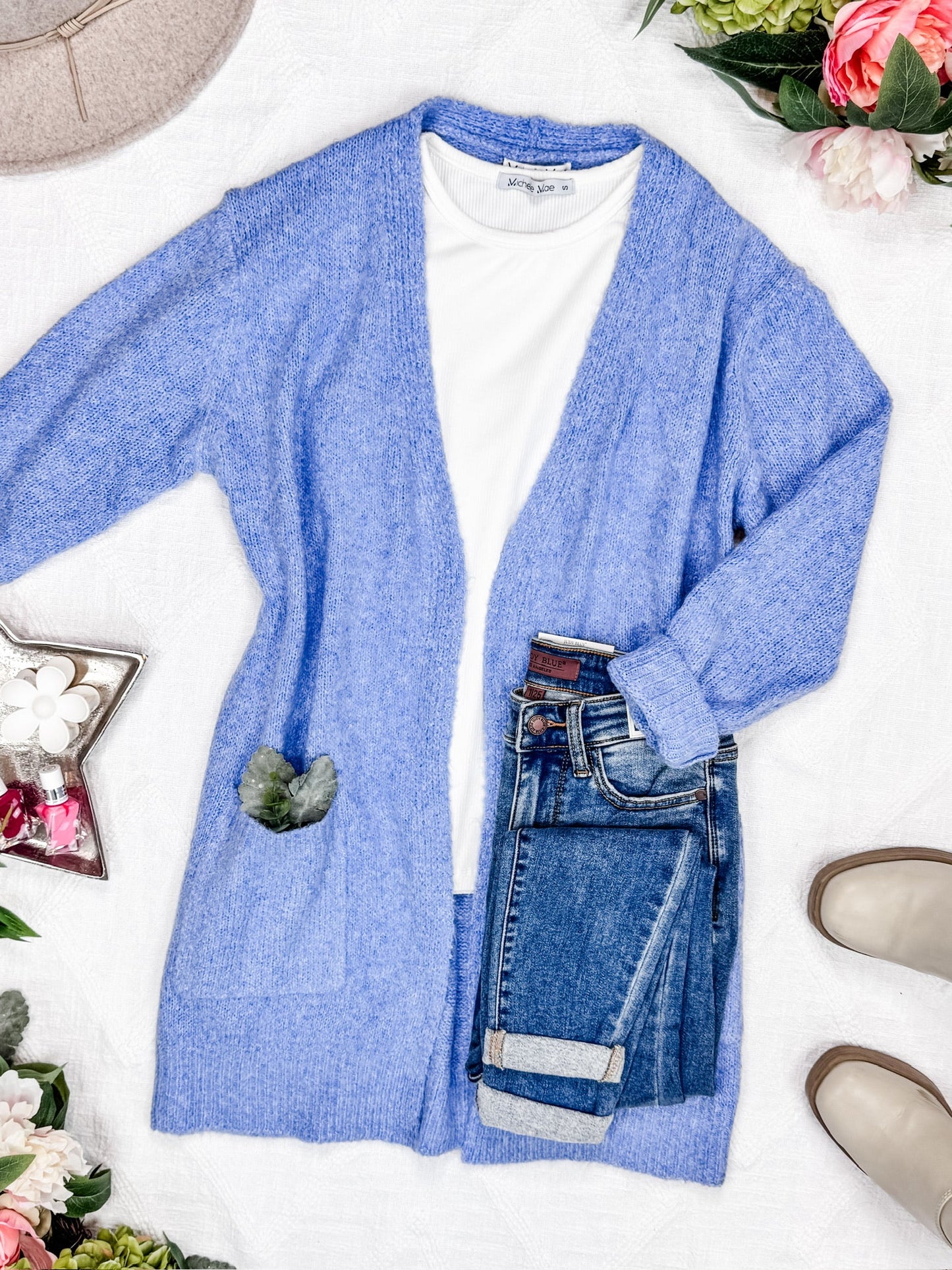 Madison Cozy Cardigan - Blue