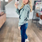 All in the Cozy Vintage Wash Hoodie in Jade