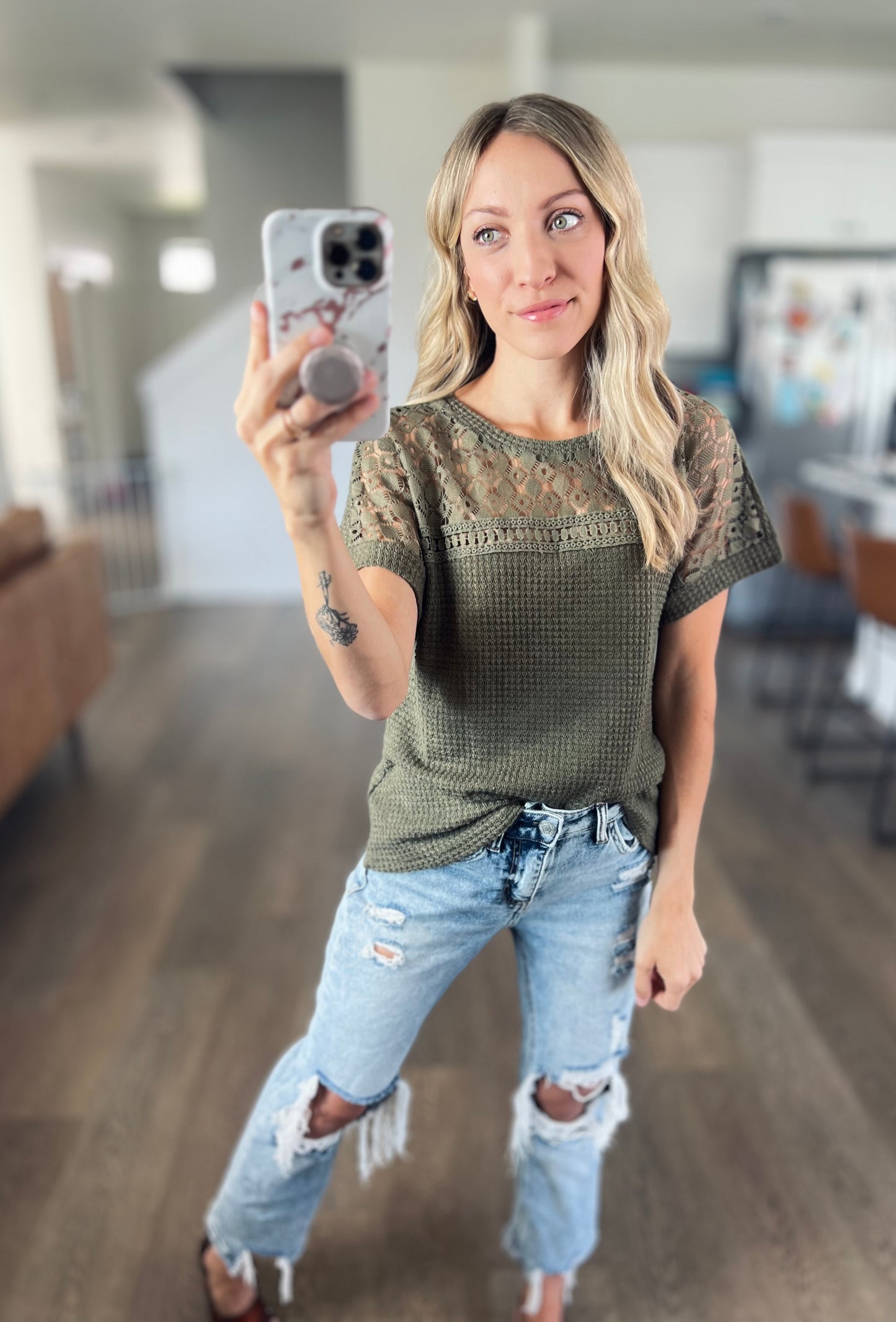 Laney in Lace Top