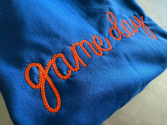 PREORDER: Custom Retro Stich Embroidery Sweatshirt // 1-2 weeks to ship