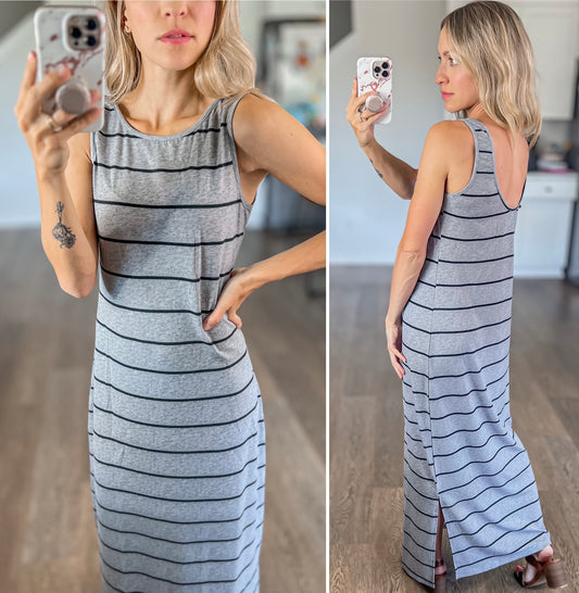 Classic Stripe Maxi Dress