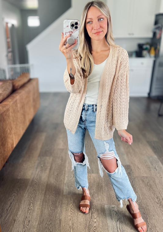 Brynn Open Knit Cardigan