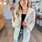 Cassidy Hooded Cardigan in Cream