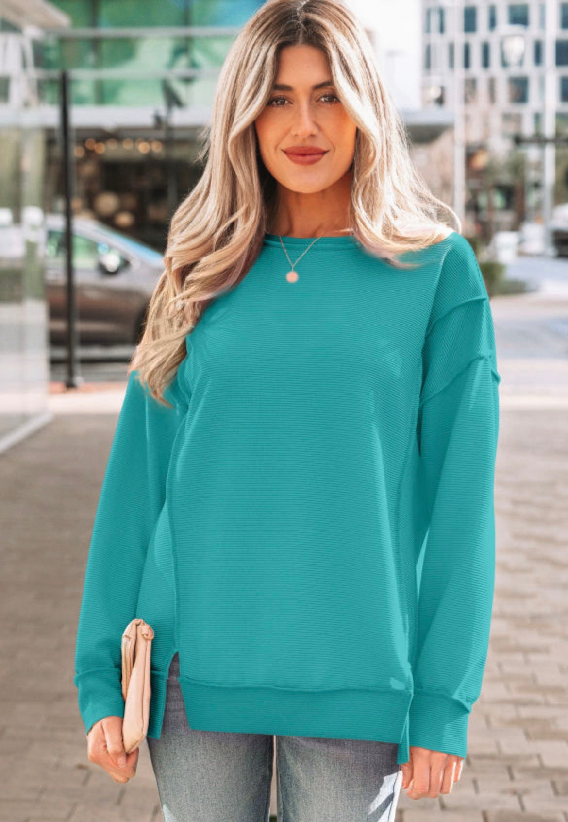 *free ship today* Clara Ribbed Pullover