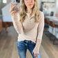 *free ship today* Reiss Lace Sleeve Henley