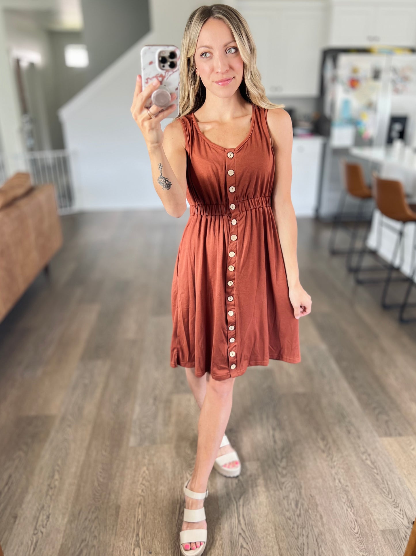 Elise Button Down Dress