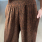 Harmony High Rise Wide Leg Pants in Brown