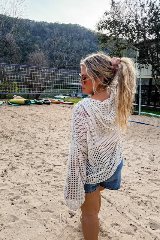 PREORDER: Freedom Open Knit Hoodie // eta May