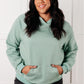 Melody Textured Hoodie in Sage Green