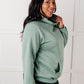 Melody Textured Hoodie in Sage Green