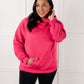 Melody Textured Hoodie in Coral Rose