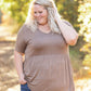 Sarah Ruffle Short Sleeve - Mocha FINAL SALE
