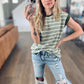 First On My List Stripe Top