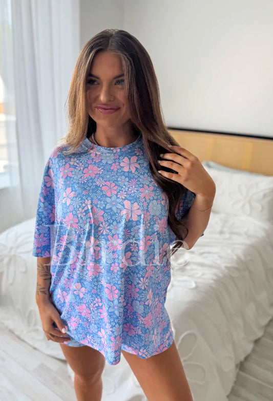 PREORDER: Bluebell Blush Tee & Shorts Set // eta May