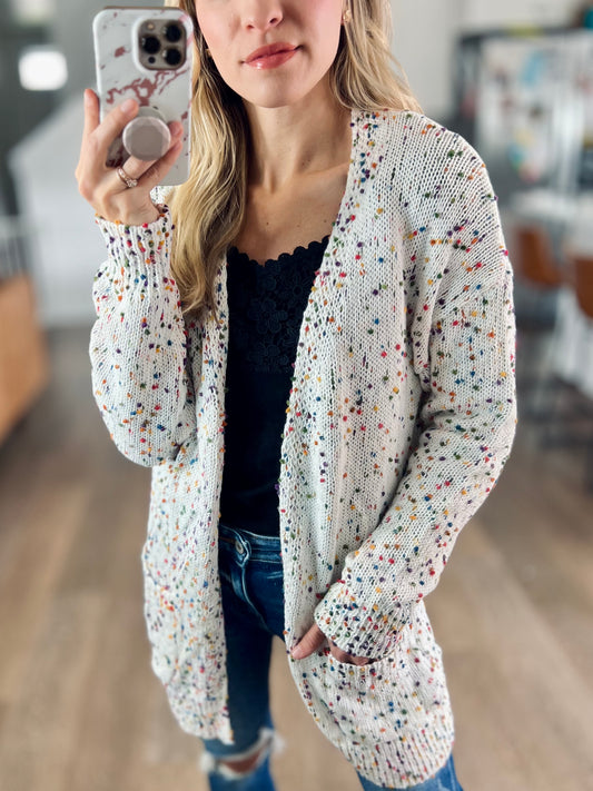 Confetti Cardigan in Ivory